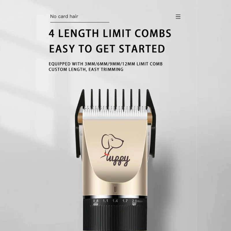 Dog Clipper Pet/Cat/Rabbit Hair Clippers Grooming  Haircut Professional Trimmer Shaver Set Pets Cordless Rechargeable Promotions - Imagem 15